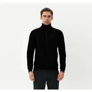 Erkek Siyah Tam Fermuarlı Sweatshirt 2419002