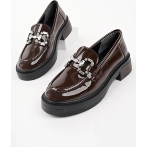 Carmenta Kadın Loafer Kalın Taban Tokalı Günlük Casual Makosen Ayakkabı