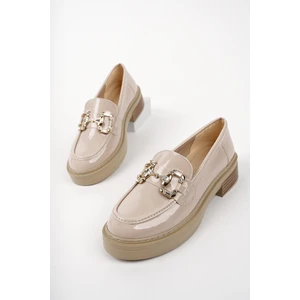 Carmenta Kadın Loafer Kalın Taban Tokalı Günlük Casual Makosen Ayakkabı