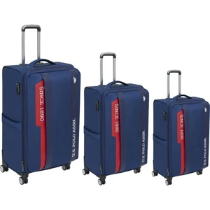 U.S. Polo Assn. 24031-24032 3'Lü Set Ultra Light Hafif Lüx Kumaş Tekerlekli Valiz