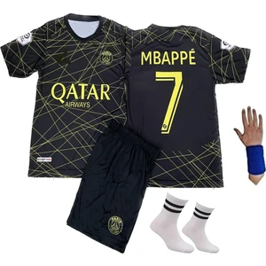 22/23 Sezon Mbappe Psg Gold-Siyah Çocuk Forma Takımı