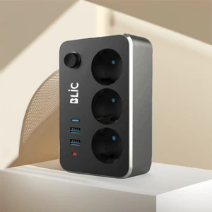 Filli Kutum Çoklayıcı 3'lü Priz 2 Metre Kablo Anahtarlı Termal Akım Korumalı 2xUsb 1xType-C Çoklu Priz