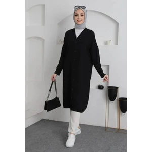 Yazlık Kap Tunik Düğmeli Standart Beden Aerobin Kumaş