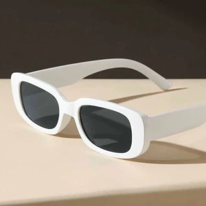 Beyaz Retro Unisex Güneş Gözlüğü