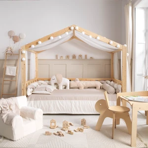 Soft Baby Tekstil Stella Krem Örgü Montessori Uyku Seti