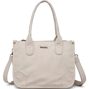 Yıkama Deri Omuz Askılı Kadın Çantası 21K Barcelona 1910