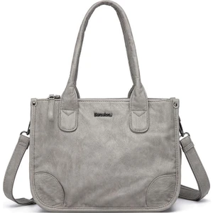 Yıkama Deri Omuz Askılı Kadın Çantası 21K Barcelona 1910