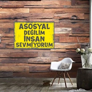 Ahşap Retro Mdf Poster , Komik Sözler , Duvar Yazıları , Manzara ,  Tarih , Edebiyat - TBL0612
