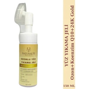 Naturaliz Beauty Ozonlu Yaşlanma Karşıtı Yüz Yıkama Jeli Ozon+Koenzim Q10+24K Gold