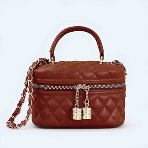 Yeni Sezon Lüks Yumuşak Suni Deri Kadin Çapraz Askılı Fermuarlı Tek Gözlü Küçük Boy El Omuz Baget Çantası