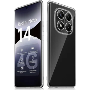 Xiaomi Redmi Note 14 Pro 4g Kılıf Kamera Korumalı Silikon Şeffaf Kapak