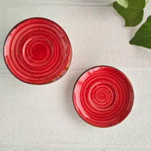 Winter Porselen  Çay Tabağı 6 Adet - Nar Çiçeği