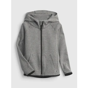 Erkek Bebek Gri GapFit Fit Tech Kapüşonlu Sweatshirt