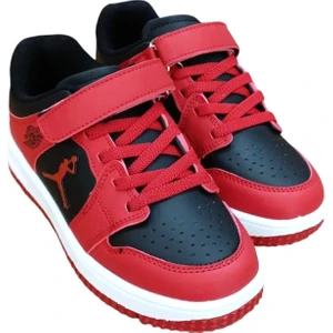 Haykat Çocuk Bantlı Sneaker Siyah - Kırmızı 1