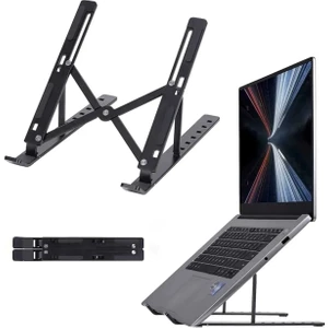 Kaydırmaz 7 Kademeli Ayarlanabilir Laptop Macbook Notebook Yükseltici Soğutucu Sert Plastik Stand
