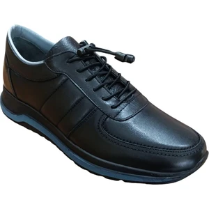 R&yıl 2926 Erkek Deri Casual Poli Taban Ayakkabı Siyah