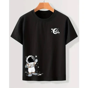 Punıx Kıds Özel Üretim Astronot Baskılı Yeni Stil Erkek Çocuk  Ter  Tutmayan Yazlık T-Shırt