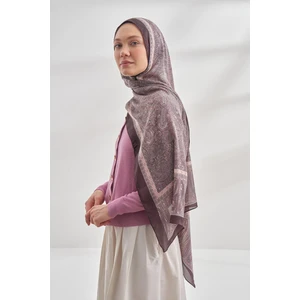 Etro Desen Şal 6036-KOYU Mor