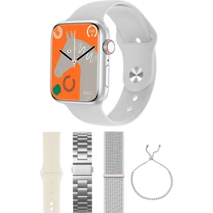 Watch 10 Mini Akıllı Saat Hediye Dolu Kutu Içeriği 3 Kordon ve Bileklik Zarafetlerle Dolu Kutu