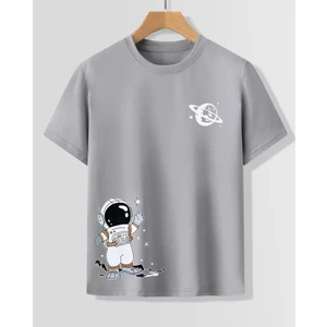 Punıx Kıds Özel Üretim Astronot Baskılı Yeni Stil  Erkek Çocuk Ter  Tutmayan Yazlık  T-Shırt