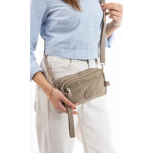Klinkır Kumaş Mini Çapraz Askılı Kadın Çanta Yağmur Geçirmez El Askılı Çanta 20*10 cm Mega Bag