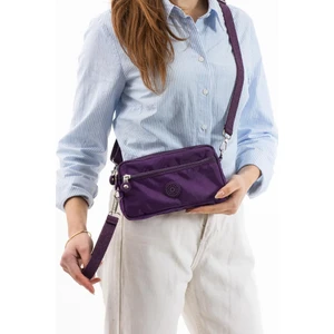 Klinkır Kumaş Mini Çapraz Askılı Kadın Çanta Yağmur Geçirmez El Askılı Çanta 20*10 cm Mega Bag