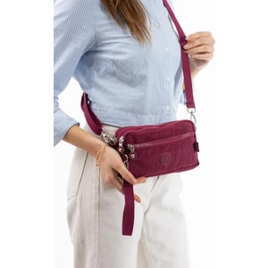 Klinkır Kumaş Mini Çapraz Askılı Kadın Çanta Yağmur Geçirmez El Askılı Çanta 20*10 cm Mega Bag