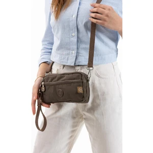 Klinkır Kumaş Mini Çapraz Askılı Kadın Çanta Yağmur Geçirmez El Askılı Çanta 20*10 cm Mega Bag