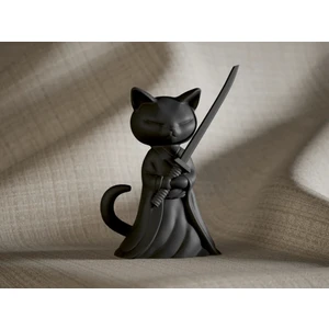 Formista 3D Samuray Kedi Figürü