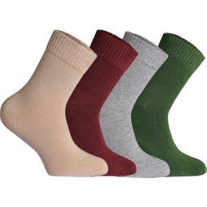 Comfort Serisi 4 'lü Unisex Bambu Organik Günlük Şeker Çorabı