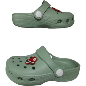 Bebek Çocuk Çağla Yeşili Renkli Karpuz Figürlü Kaydırmaz Ortopedik Sandalet Terlik