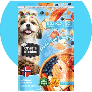 Chef's Kibbles Chef’s Kibbles Norveç Somonlu Küçük ve Mini Irk Köpek Maması - Tüy Dökümü Azaltan Lezzet - 5kg