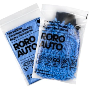 Roro Auto Olimpos Mikrofiber Oto Cam Bezi 50X70 & Munzur Yıkama Eldiveni Araç Yıkama Seti
