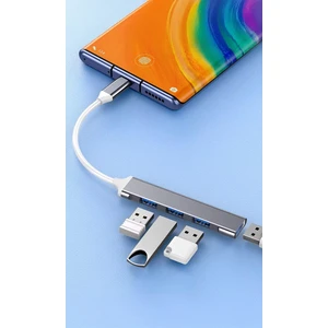 Type-C Girişli USB Çoklayıcı USB - 4 Type-C Girişli USB Çoğaltıcı, USB Hub USB 3.0 4-Port Hub, Typec Girişli Çoklayıcı