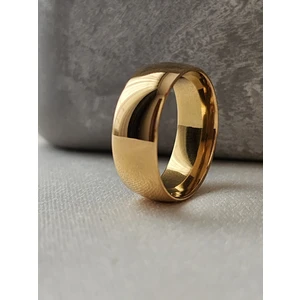 Alyans Yüzük Çelik Bombeli 8mm Gold
