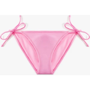 Astarlı Parlak Yanları Bağlamalı Ipli Bikini Altı
