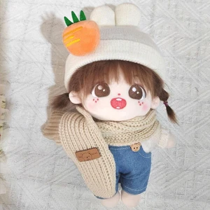 Bebek Kıyafeti Yumuşak Sevimli Mini Askı Pantolon Şapka Eşarp Kazak Idol Bebek Bebek Kıyafeti (Yurt Dışından)