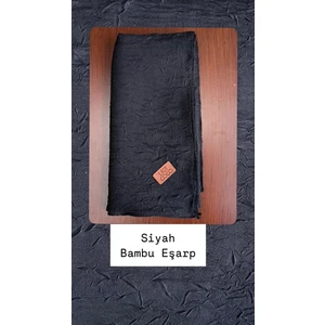Siyah Bambu Eşarp 4mevsim