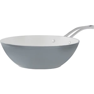 Nano Seramik Wok Tava - Gri/beyaz - 28 cm