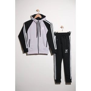 Pina Kids Unisex Dalgıç Kumaş Spor  Çocuk Eşofman Takımı ESF.2525