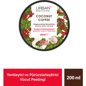 Urban Care Coconut Coffee Yenileyici ve Cilt Pürüzsüzleştirici Vücut Peeling 200 ml-vegan