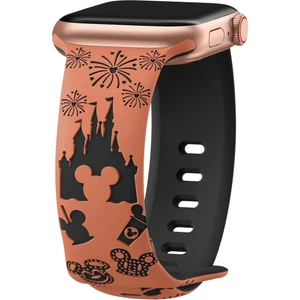 Apple Watch 44/45/46/49mm Kordon Leopar Desen Yumuşak Silikon Kordon 2/3/4/5/6/se/7/8/9/10/11/ultra