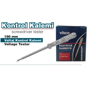 Visco Kontrol Kalemi 190 mm Düz Çelik Uçlu
