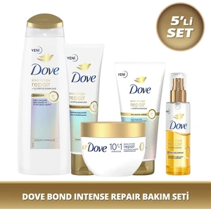 Bond Intense Repair Saç Bakım Seti 5'li Yıpranmış Saçlar İçin Onarıcı Peptid Kompleksi Günlük Kullanım için Güçlü ve Sağlıklı Saçlar