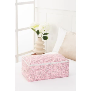 Rek Home Orta Boy Pudra Yaprak Baskılı Baza Altı Kazak Pike Battaniye Giysi Kıyafet Hurcu / 52x28x21