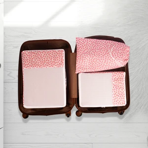 Rek Home 3'lü Yaprak Desenli Pudra Valiz Düzenleyici Bavul İçi Organizer Set Seyehat Hurcu