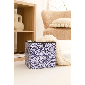 Rek Home Yaprak Lacivert Dolap Içi Çamaşır Oyuncak Düzenleyici Saklama Kutusu Organizer 28x28x28