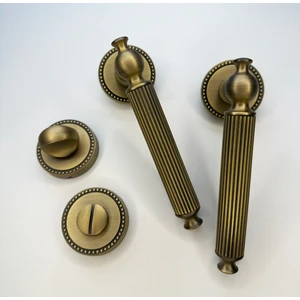 Calisto Antik Sarı Rozetli Kapı Kolu