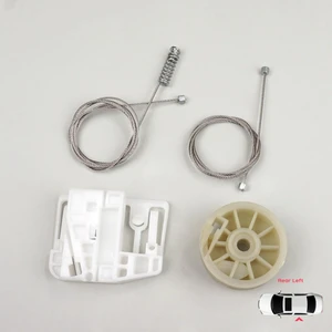 Renault Megane MK2 2002-2008 4/5 Kapı 8200028070 İçin Arka Sol Kapı Cam Kriko Tamir Seti