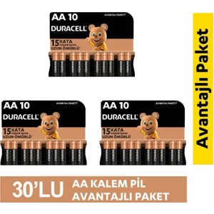 Alkalin Aa Kalem Piller, 30 Lu Paket